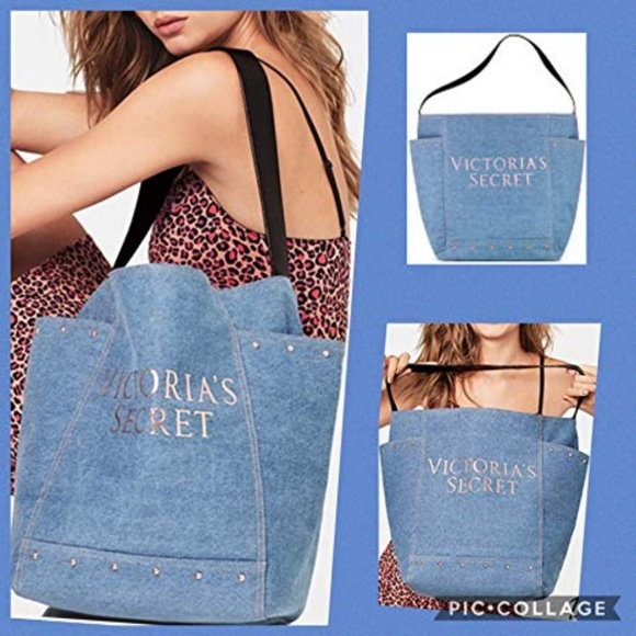 Victoria's Secret Handbags - Victoria’s Secret Denim Shoulder Bag